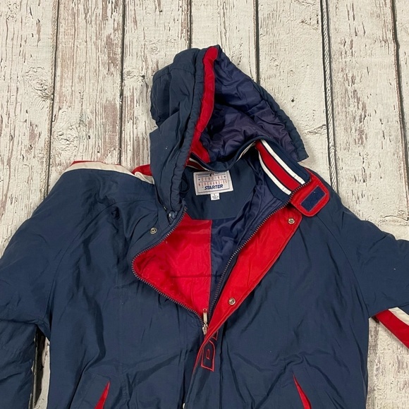 Vintager Atlanta Braves MLB Baseball Hooded Starter Sports Jacket - Picture 2 of 12